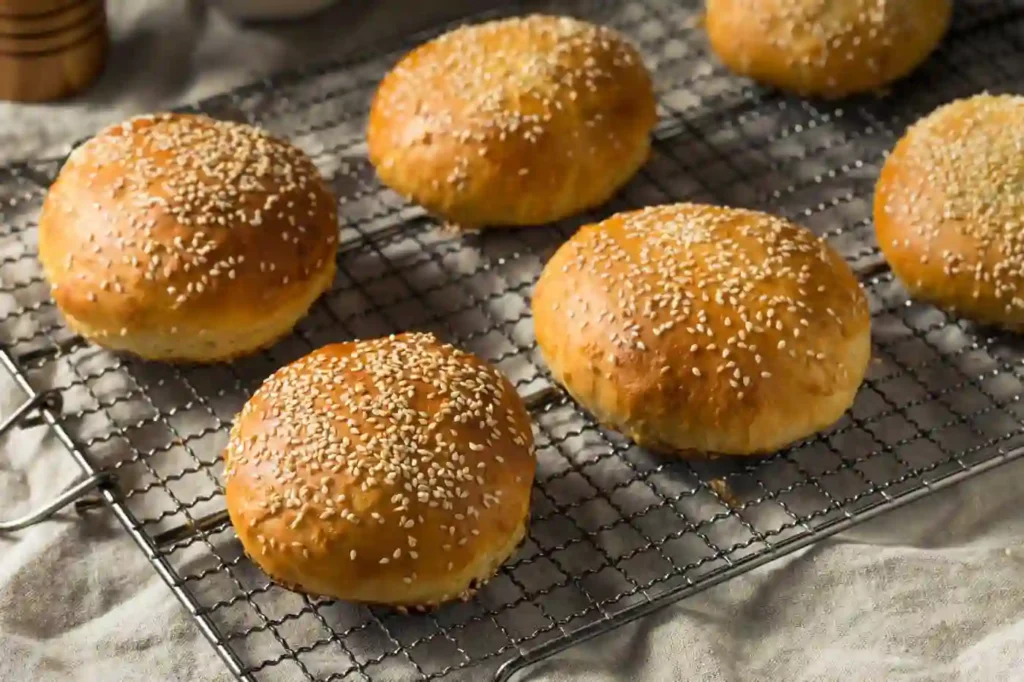 Petits pains hamburger aux graines de sésame au thermomix