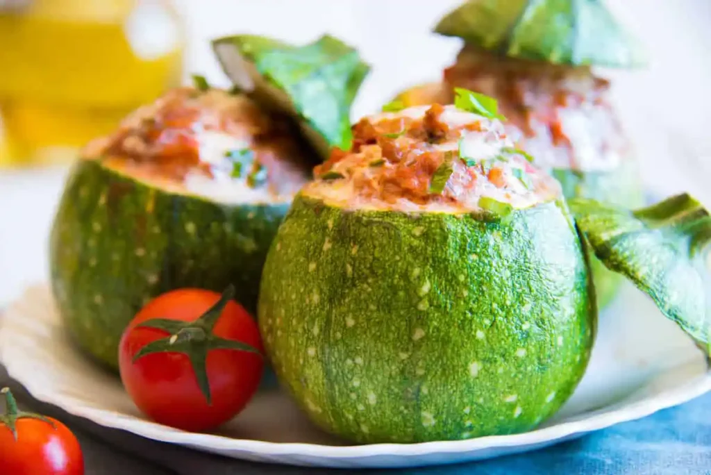 Courgettes farcies viande hachée au Cookeo