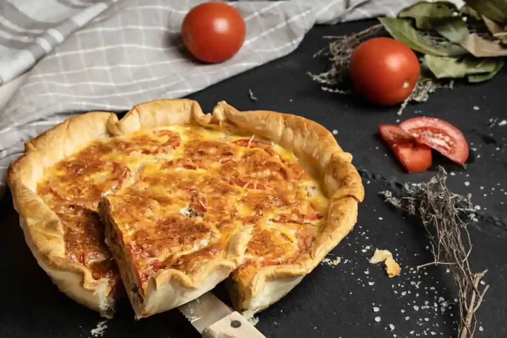 Tarte au thon et tomate