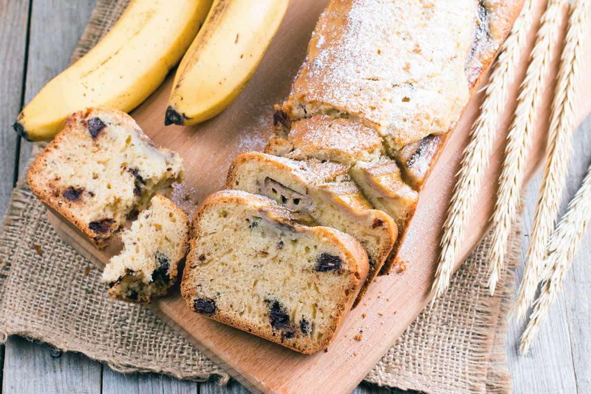 Cake à La Banane Et Chocolat : Banana Bread Le Gâteau Moelleux ...