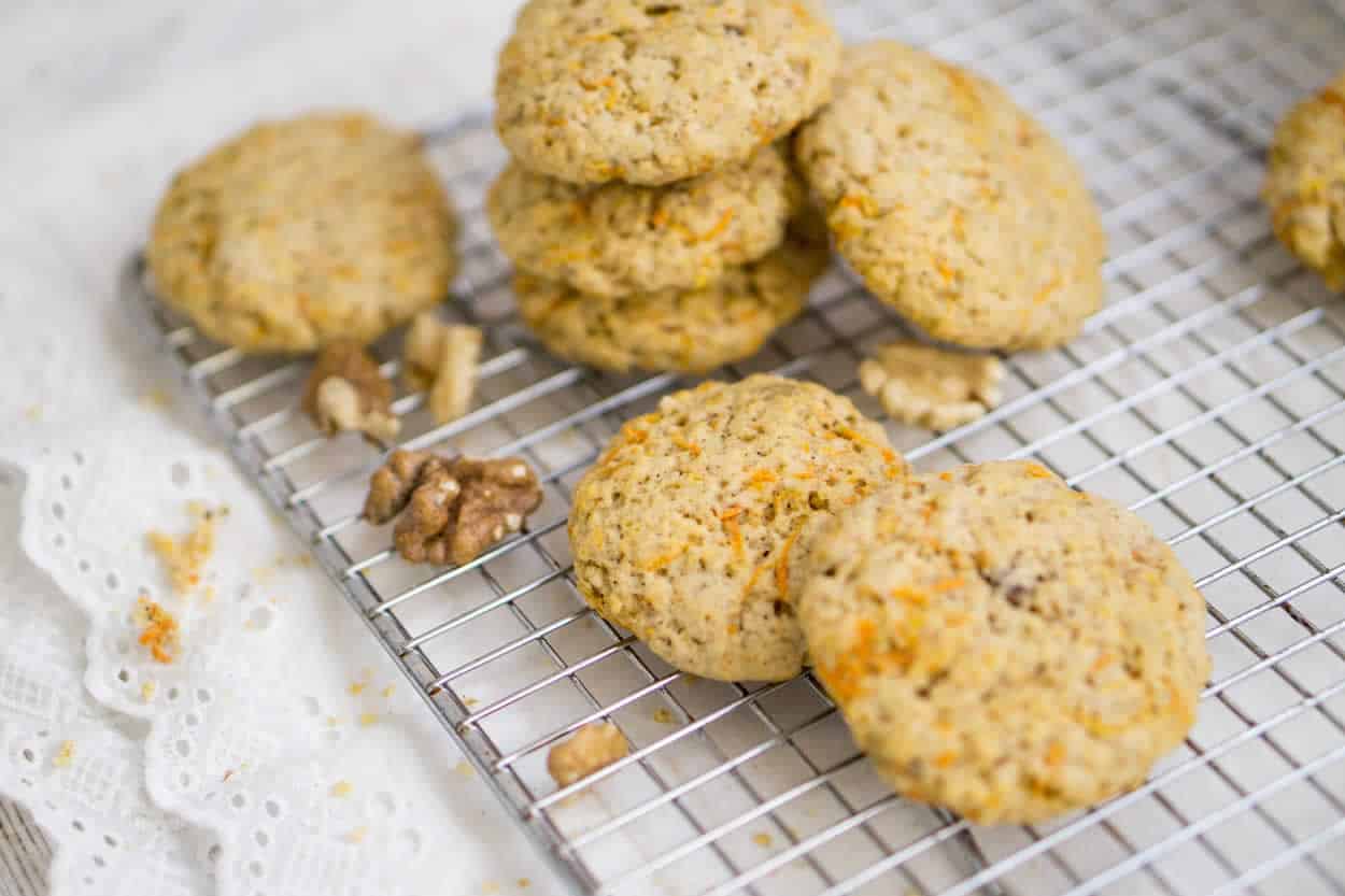Biscuits avoine noix et orange