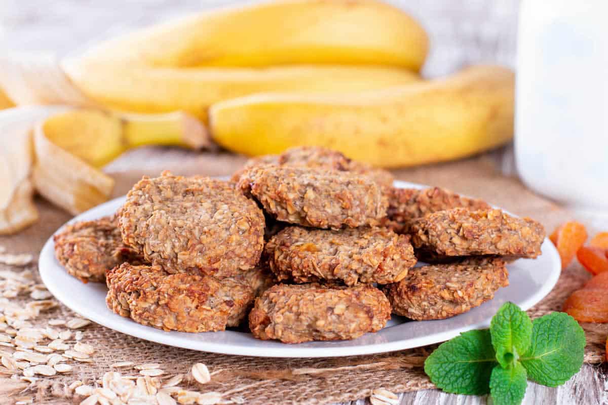 Cookies aux banane et flocons d'avoine
