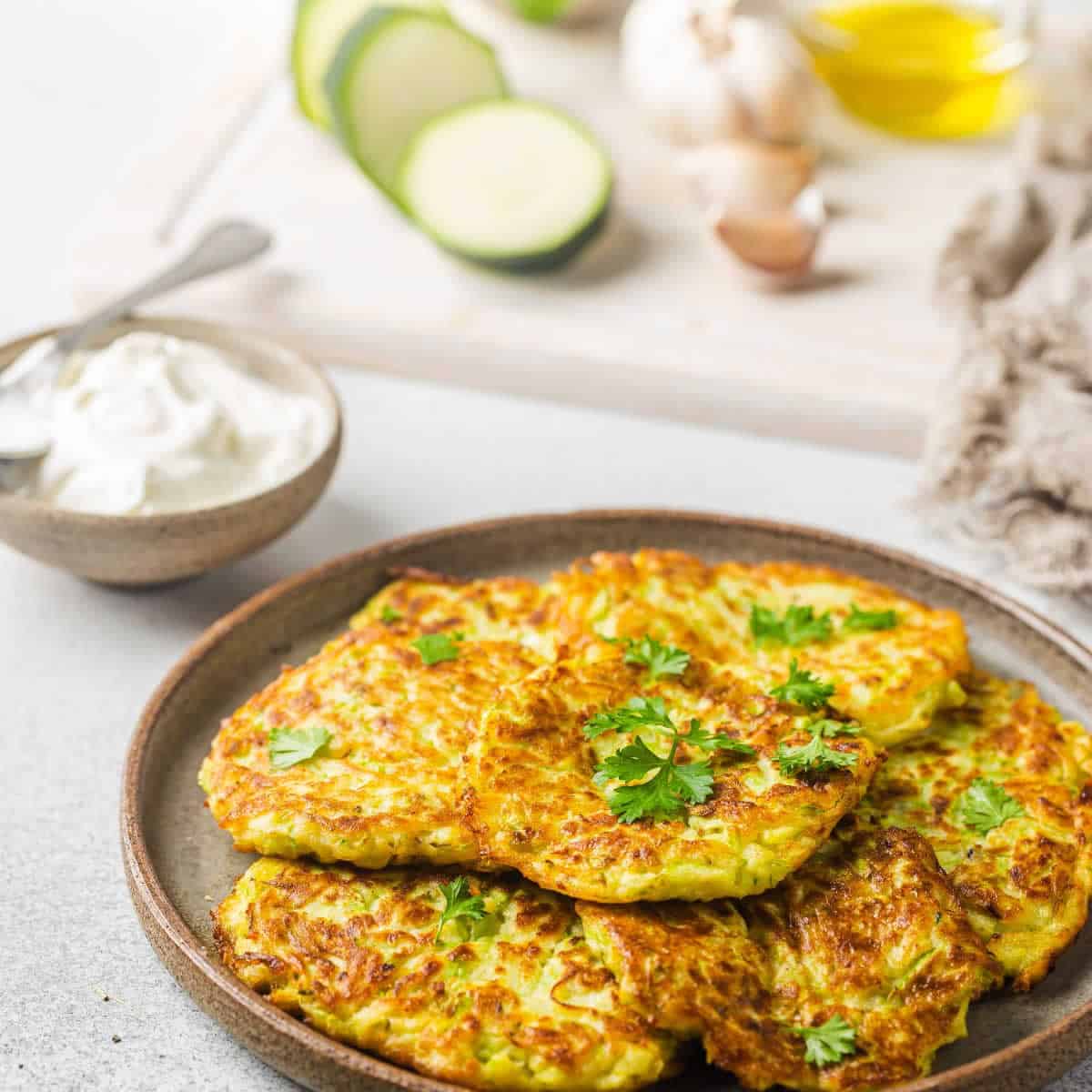 Crêpes de courgettes faciles soufflées