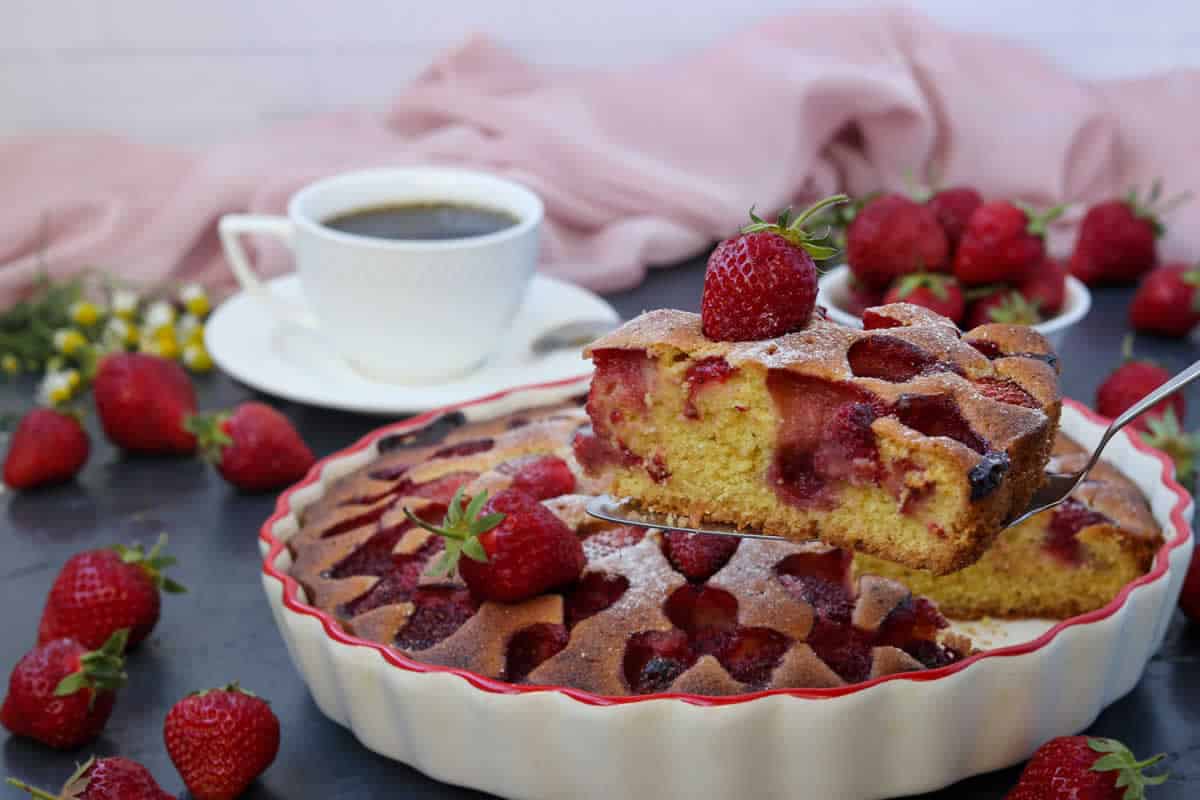 Gâteau aux fraises facile