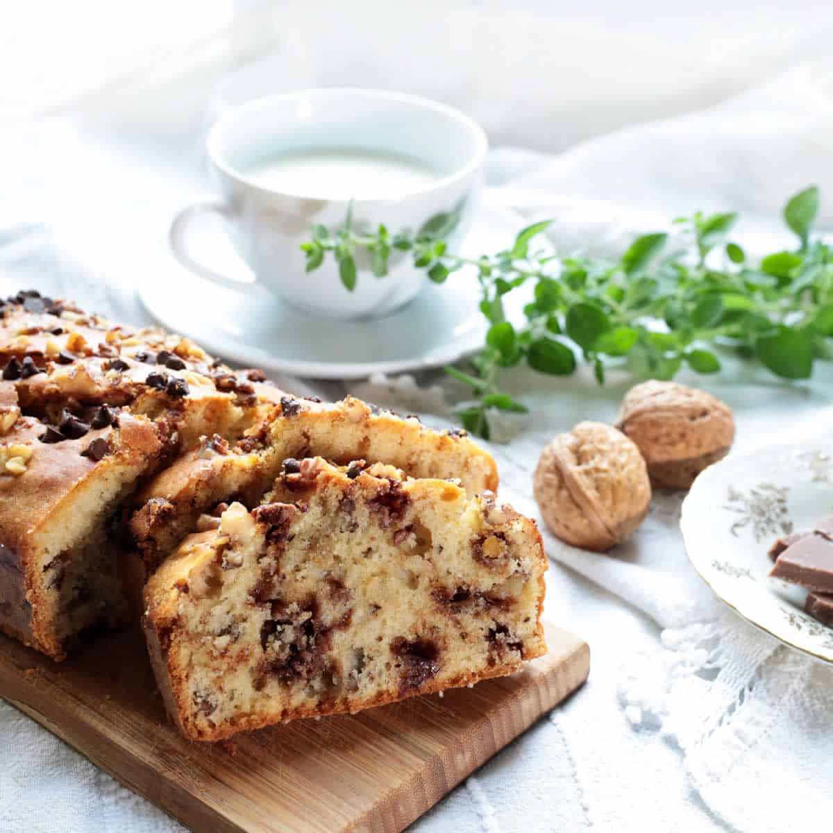 Gâteau pommes au chocolat et aux noix