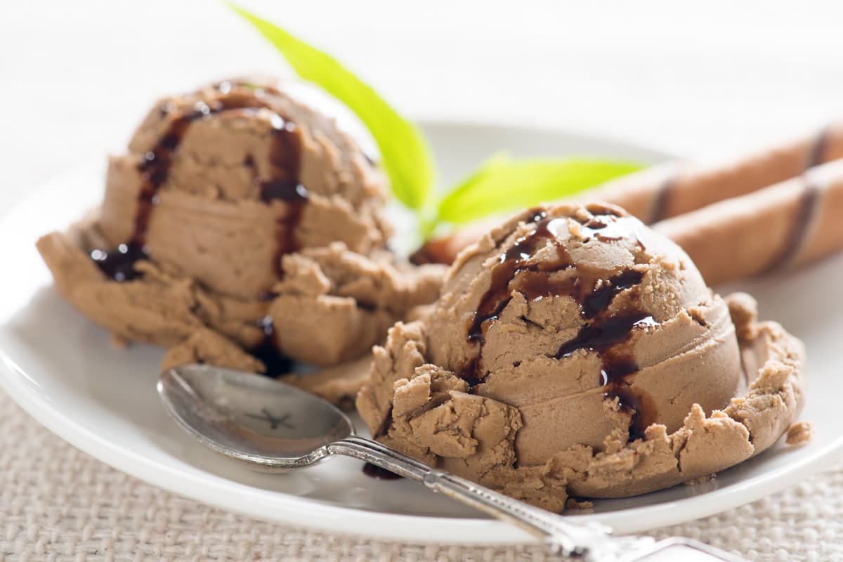 Glace au chocolat maison