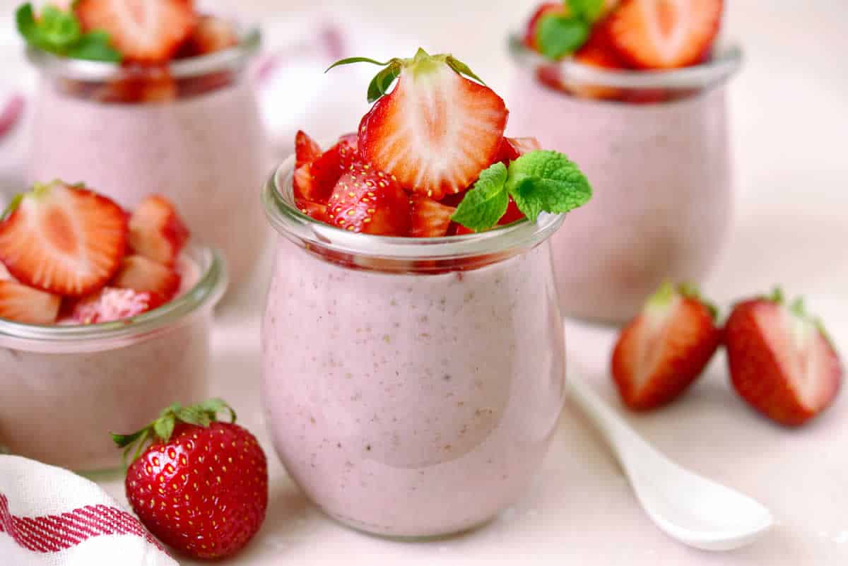 Mousse fraise facile et rapide