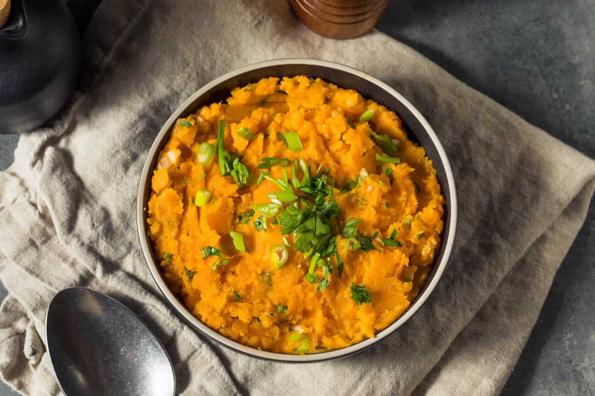 Purée de patates douces