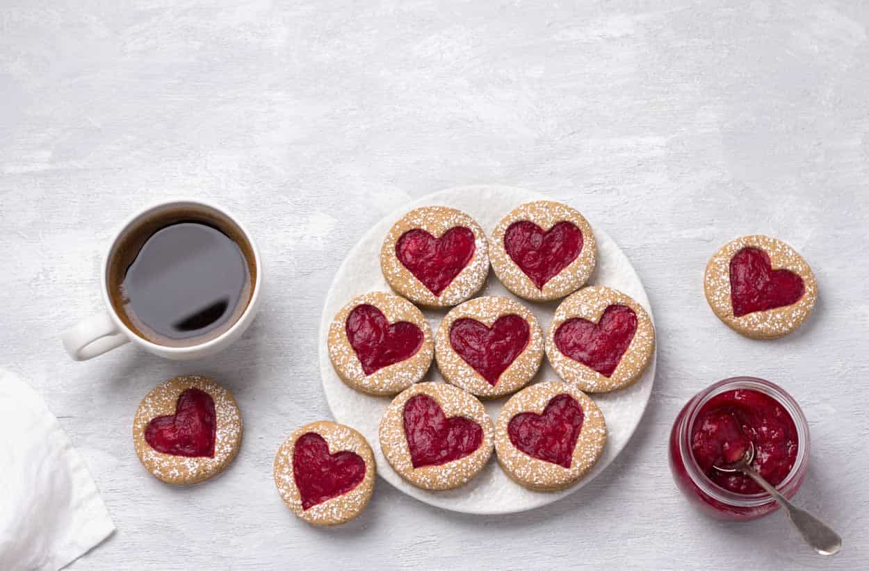 Sablés coeur à la confiture