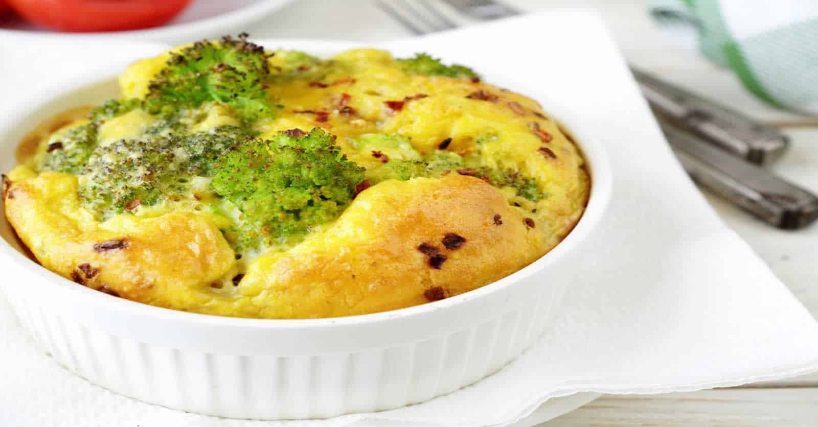 Soufflé de brocolis au fromage