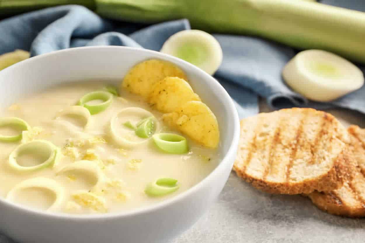 Soupe de poireaux et pomme de terre