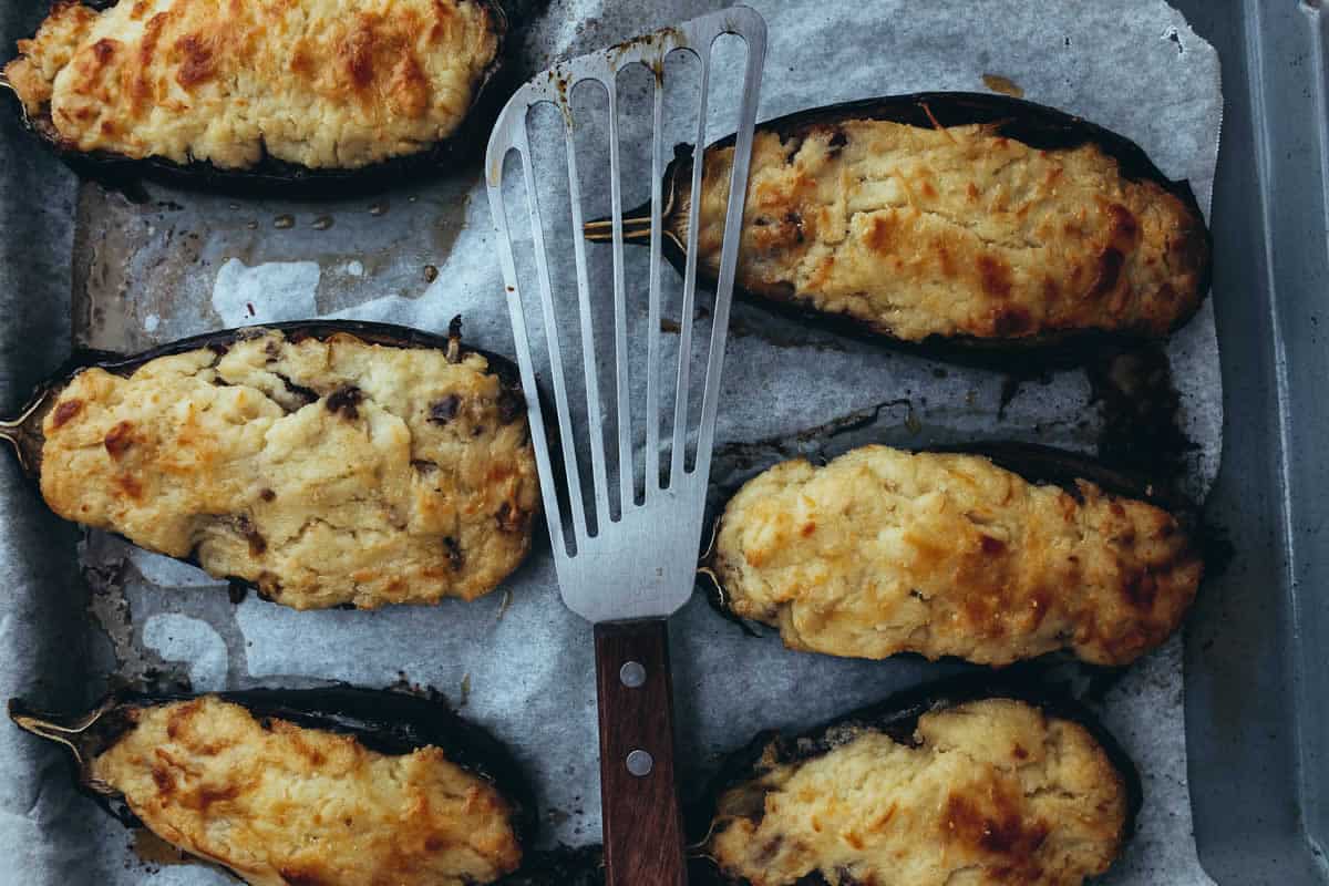 Aubergines au four farcies