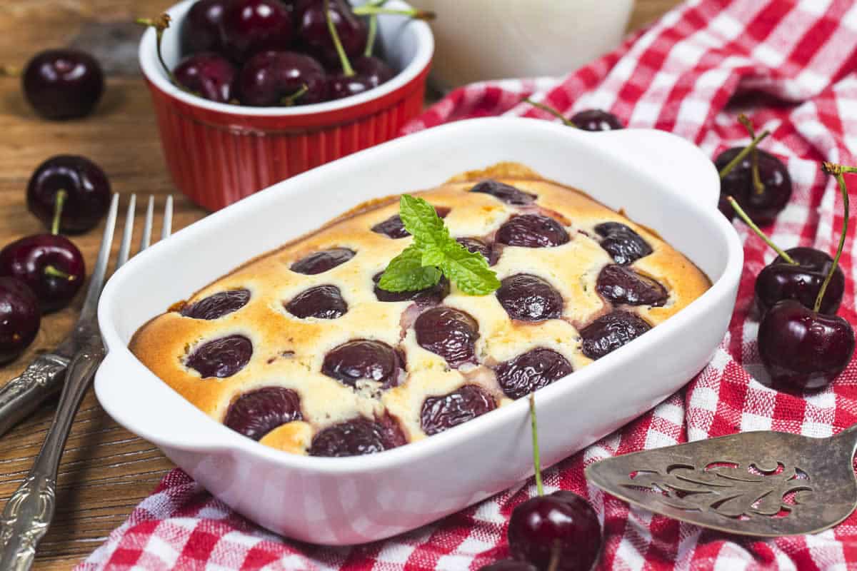 Clafoutis aux cerises léger