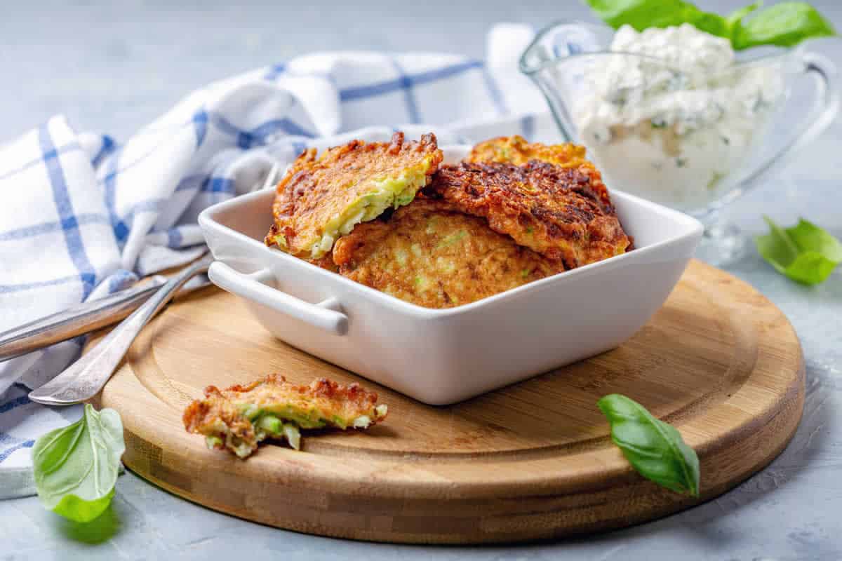 Crêpes de courgettes au fromage
