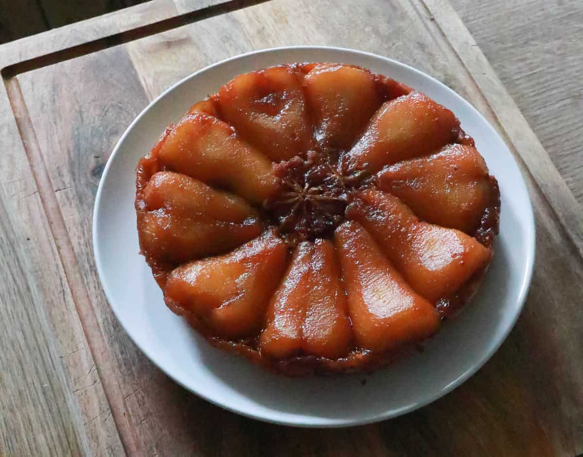 Tarte tatin aux poires caramélisées
