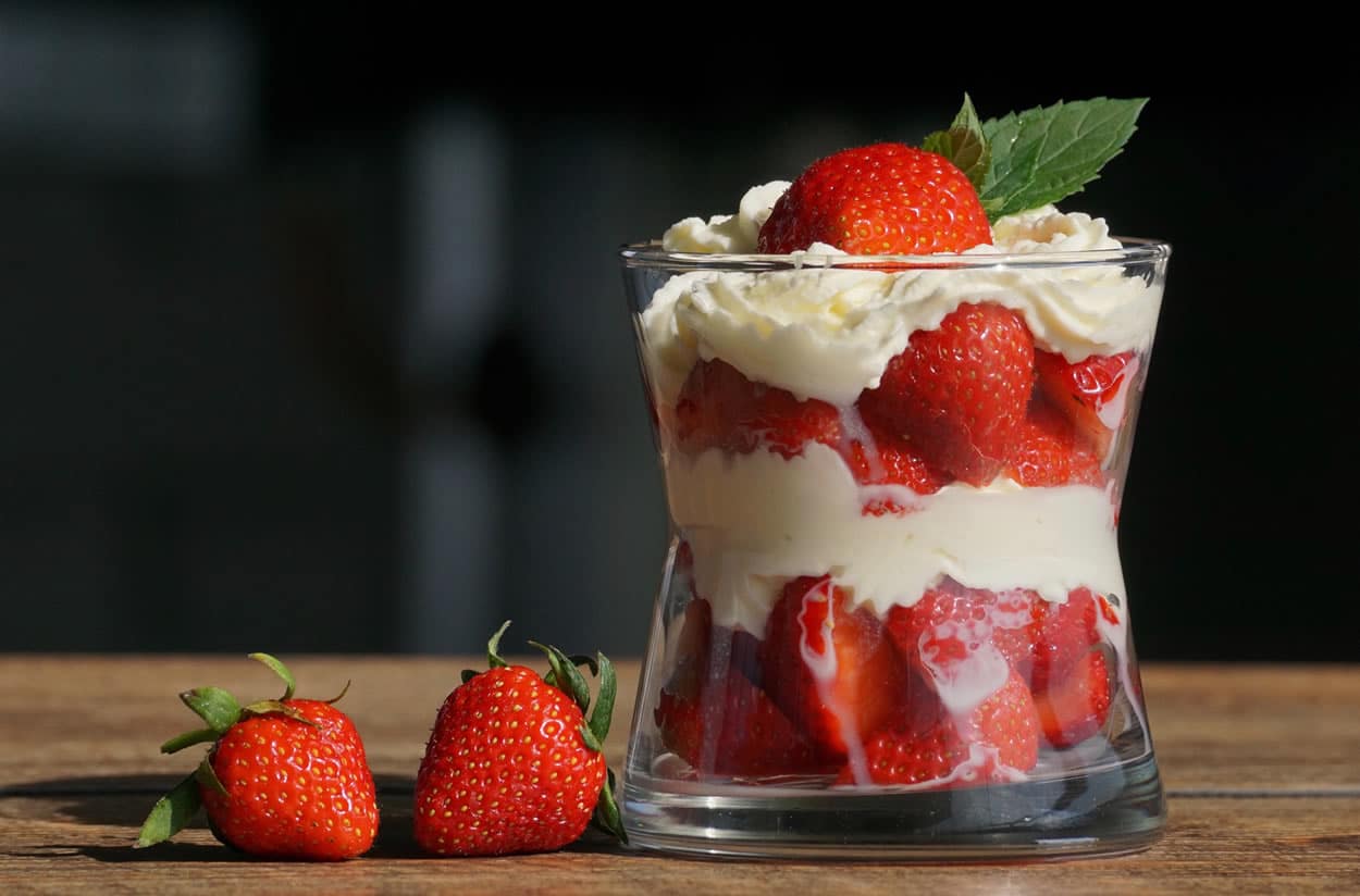 Verrine fraise mascarpone