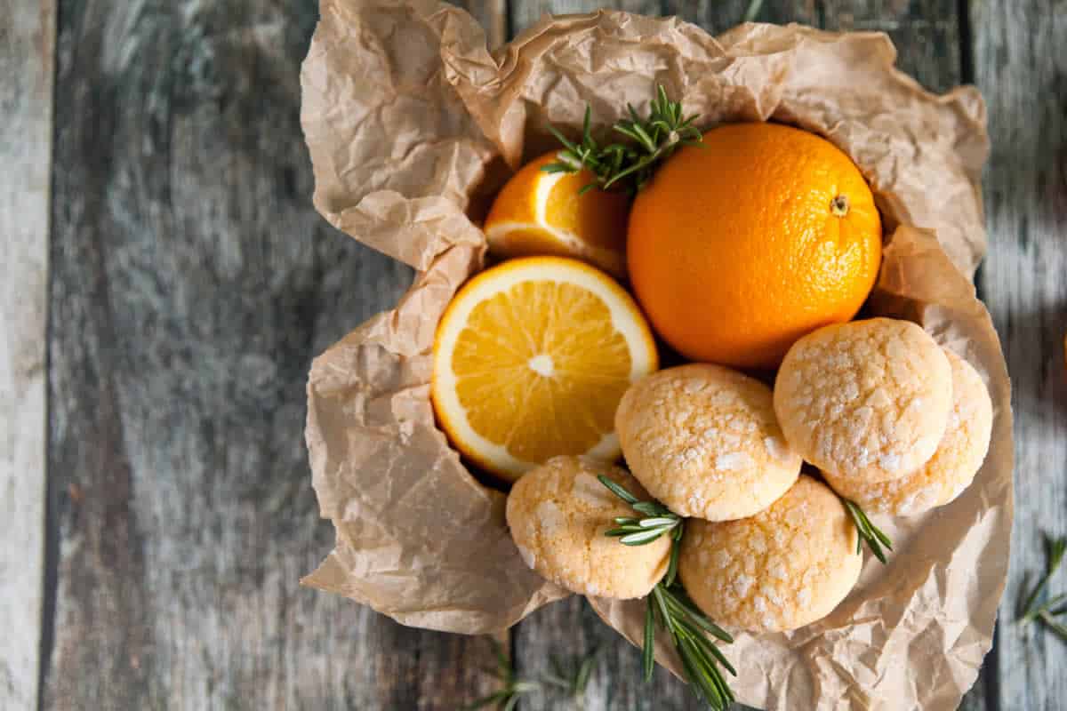 les biscuits à l'orange