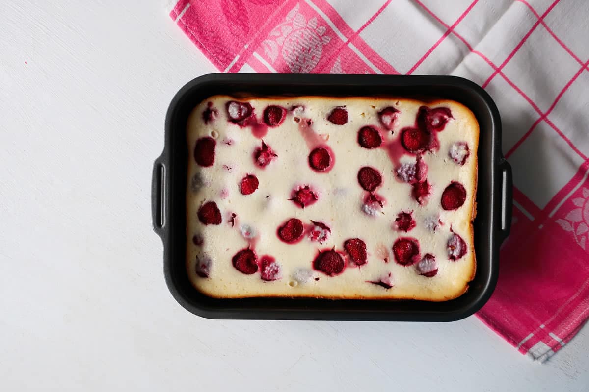 Clafoutis aux framboises facile