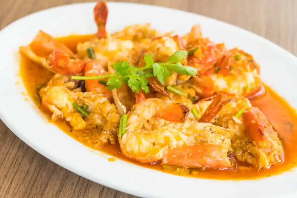 Crevettes avec curry au cookeo