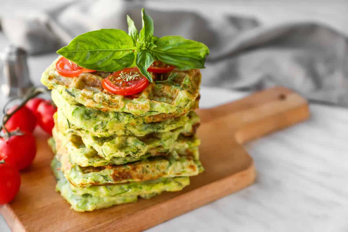 Savoureuses gaufres à la courgette