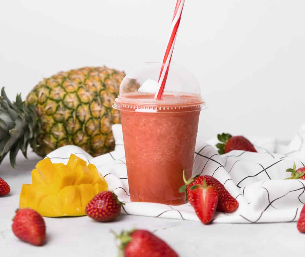 Smoothie fraise ananas