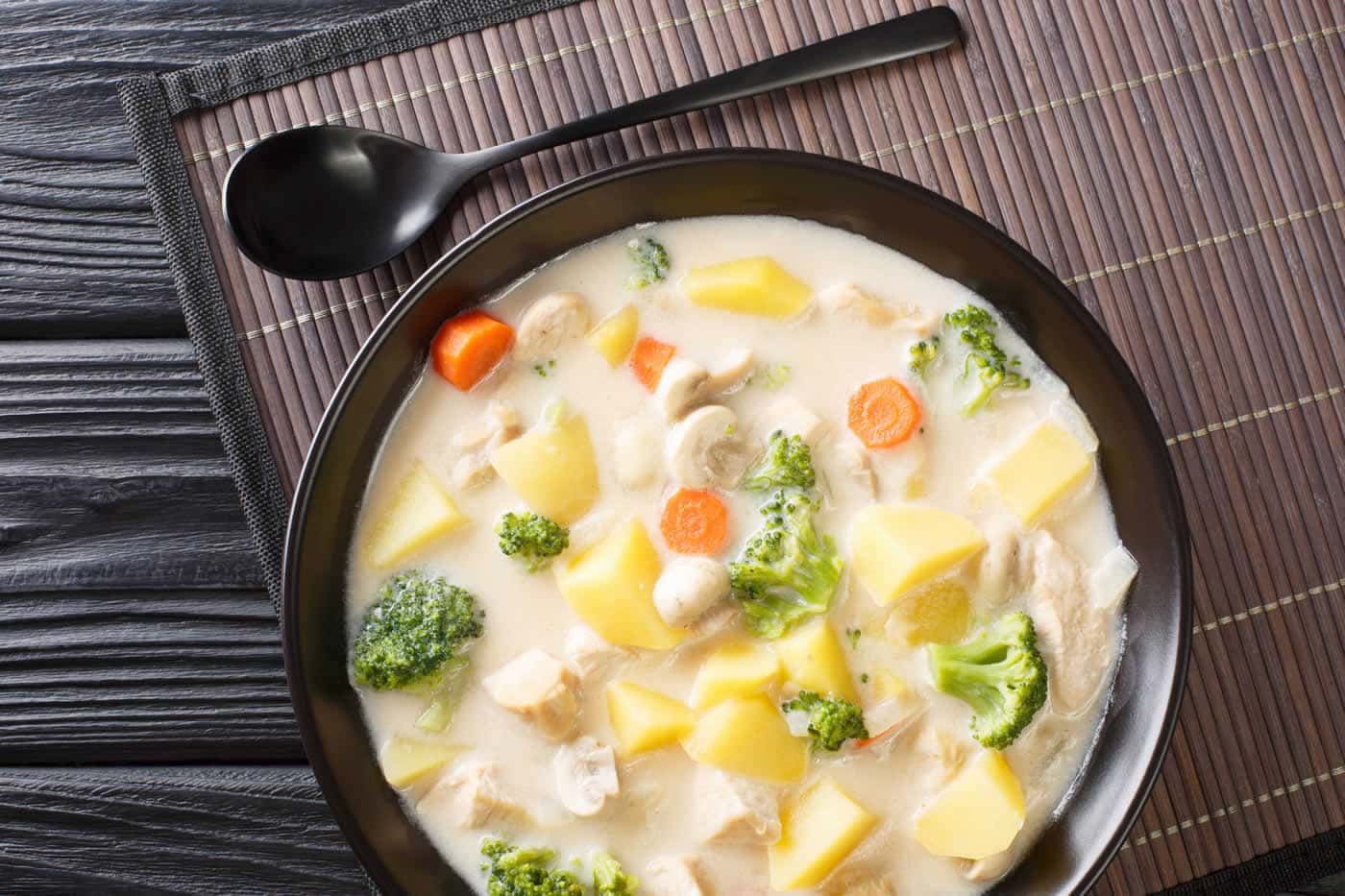 Soupe de légumes à la crème