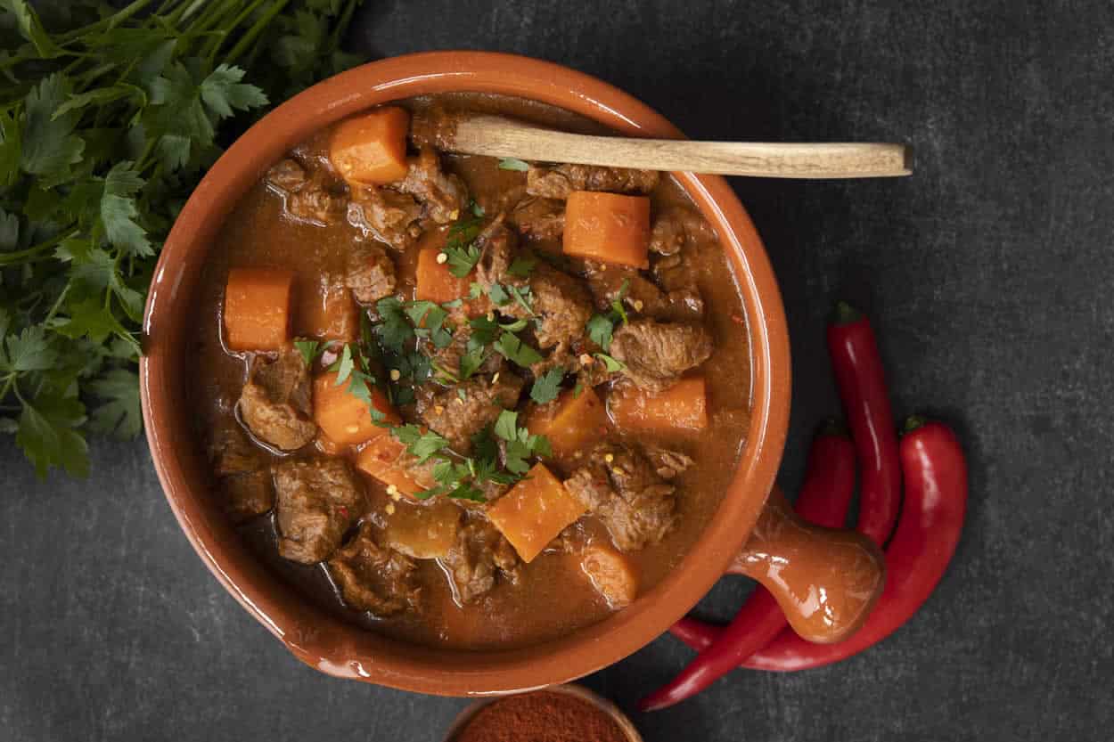 Goulash de boeuf et carottes