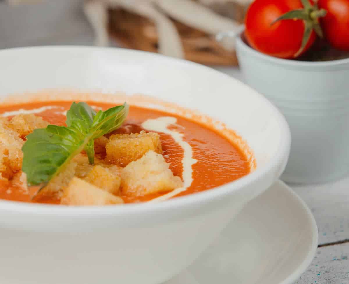 Soupe crémeuse à la tomate