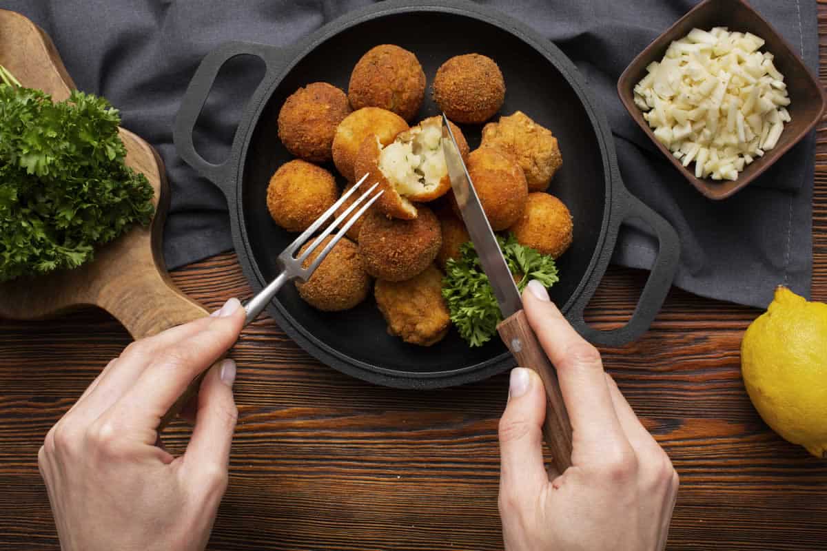 Boulettes de pommes de terre et de fromage