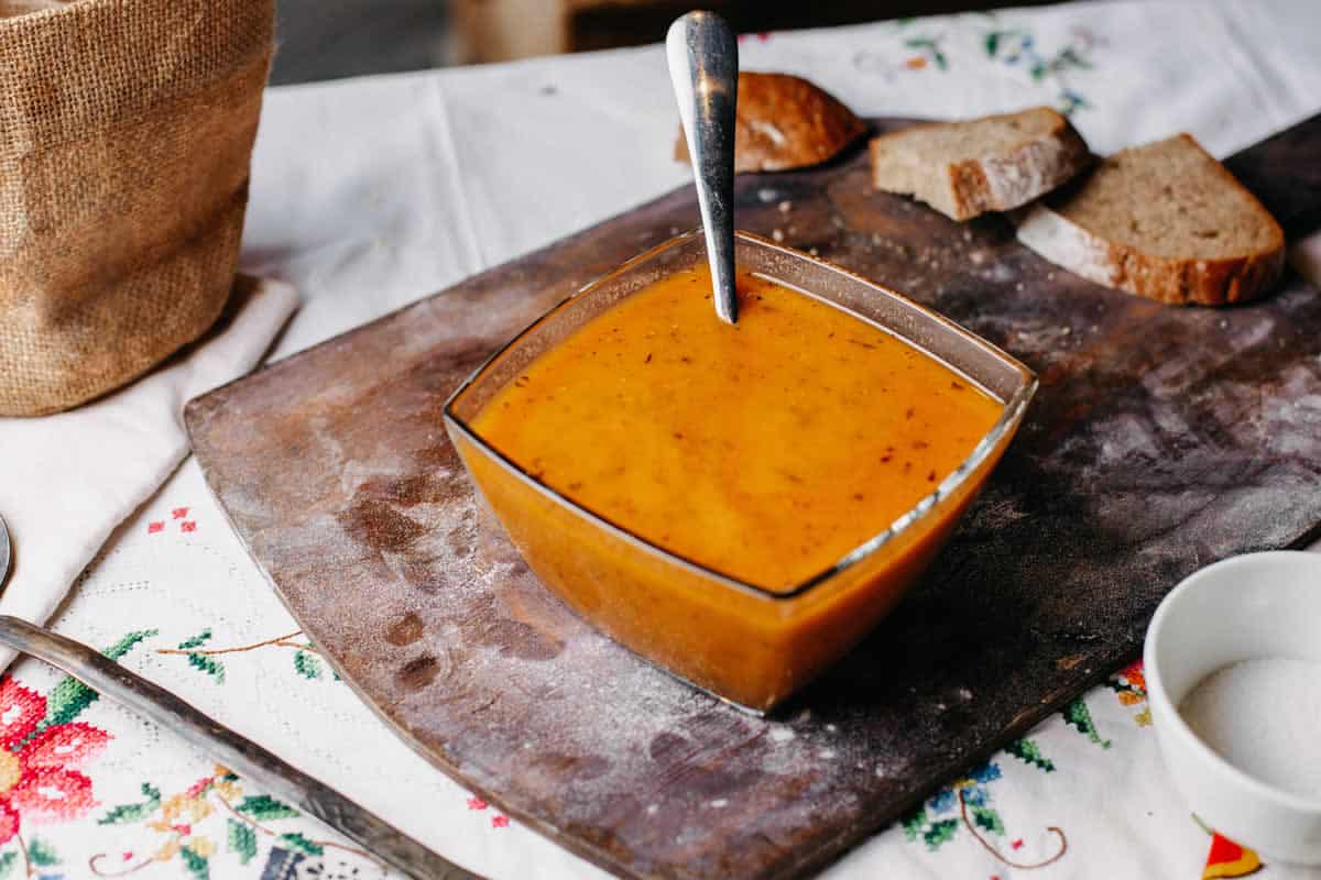Velouté de butternut et carotte