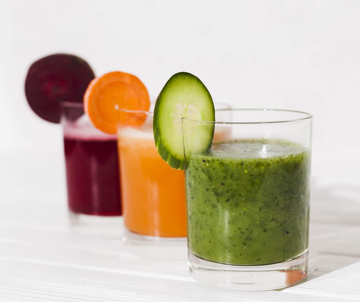 Jus détox frais pour l'automne