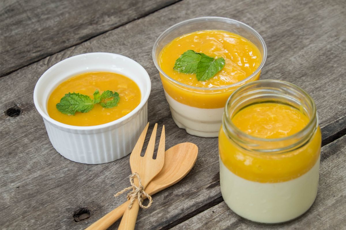 Panna cotta mangue