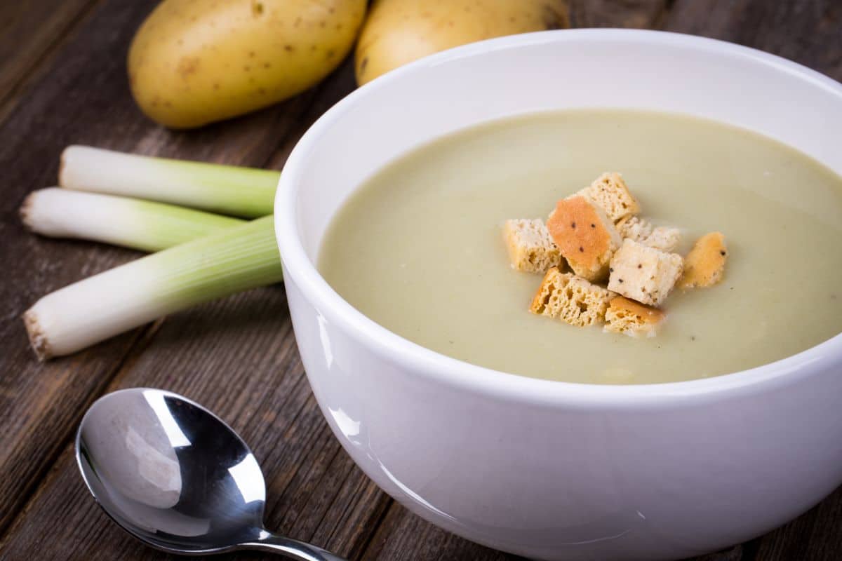 Soupe poireaux pommes de terre au Cookeo