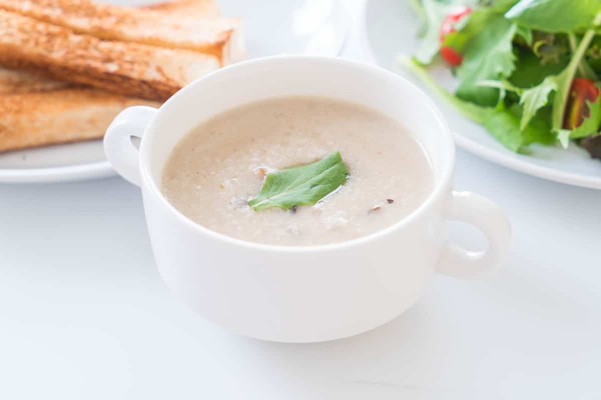 Velouté crémeux aux champignons thermomix