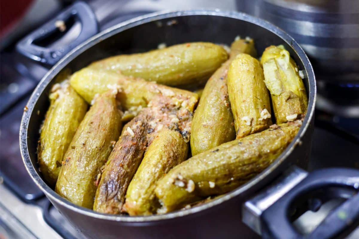 Courgettes entières a la poêle