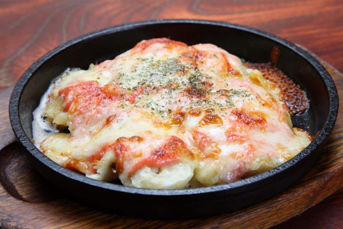 Gratin pomme de terre et tomate au four