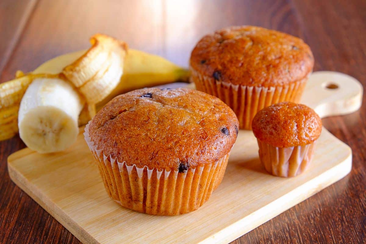 Muffin banane pépites chocolat
