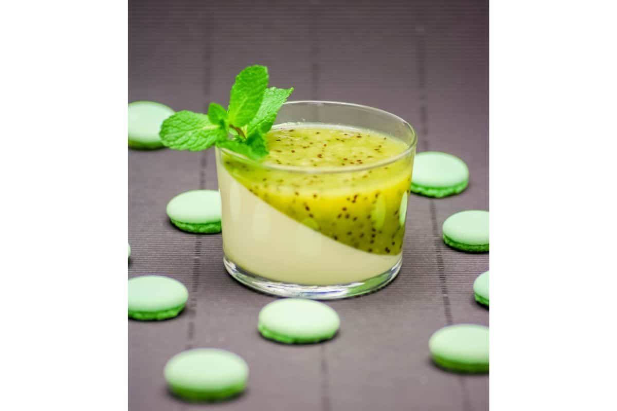 Panna cotta kiwi