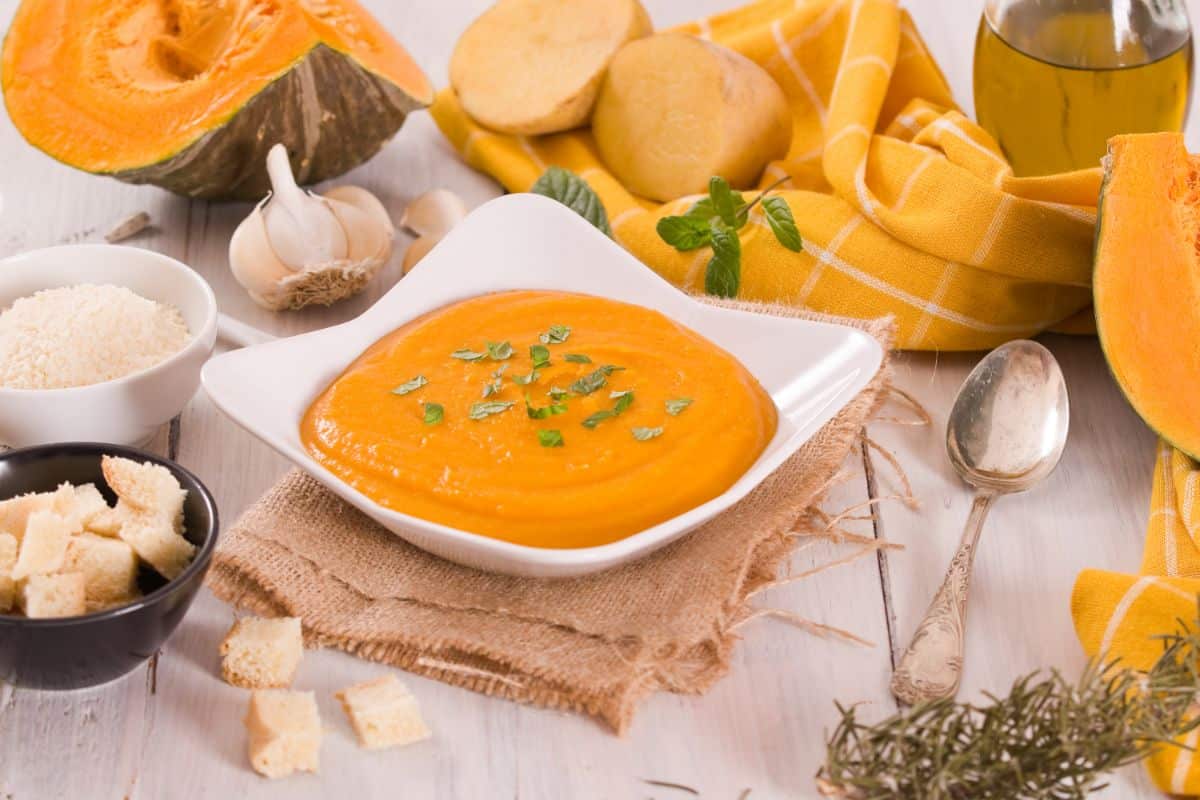 Potage butternut pomme de terre