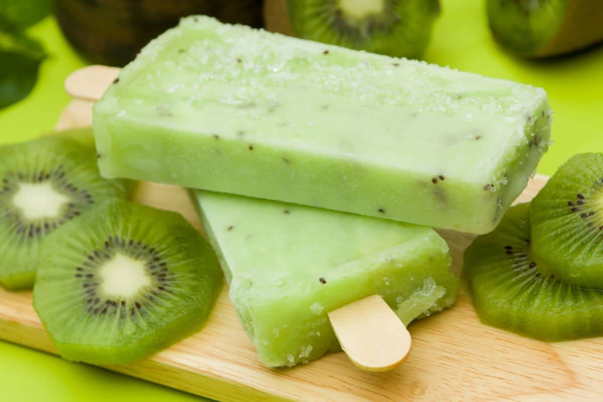 Sucette glacée au kiwi