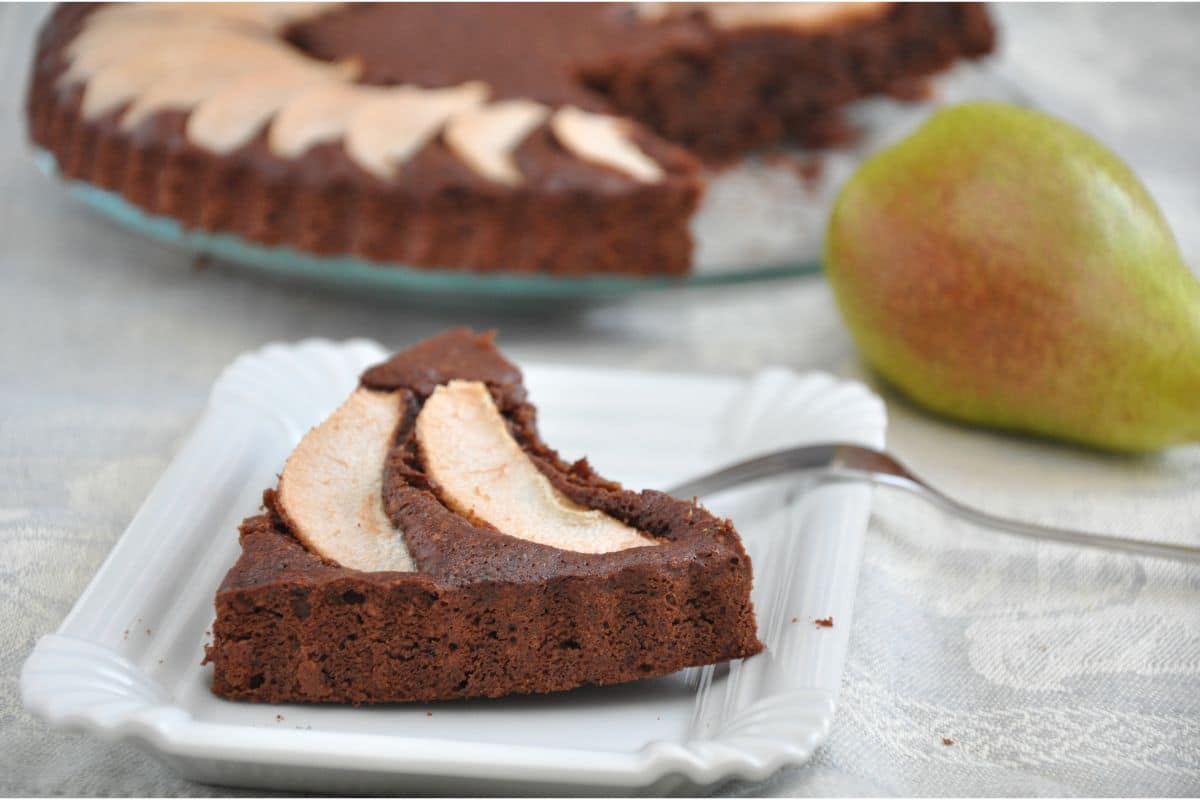 Tarte chocolat poire