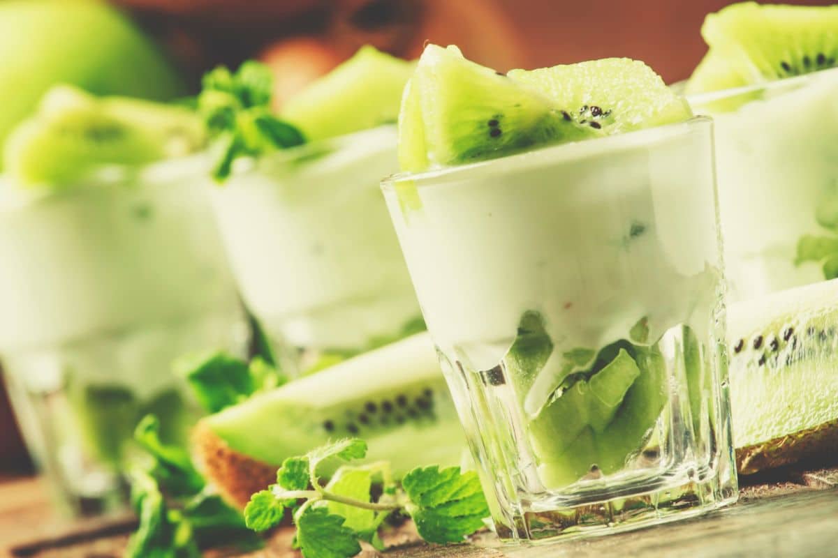 Verrines de Kiwi au Yaourt