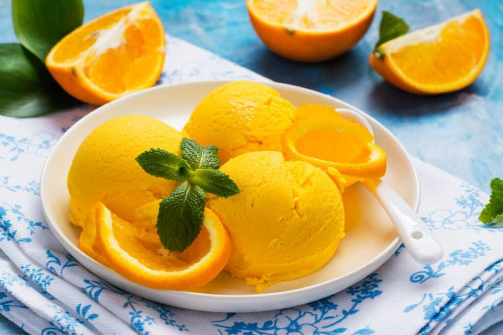 Crème Glacée à l'Orange