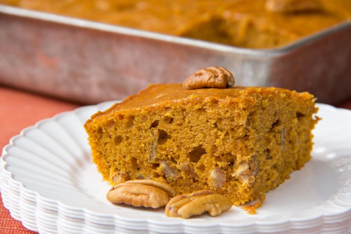 Cake au Potiron et Noix de Pécan