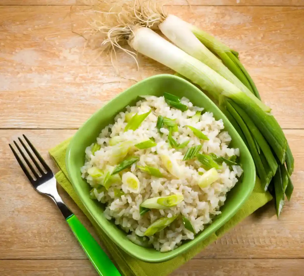 Recette risotto aux poireaux au cookeo