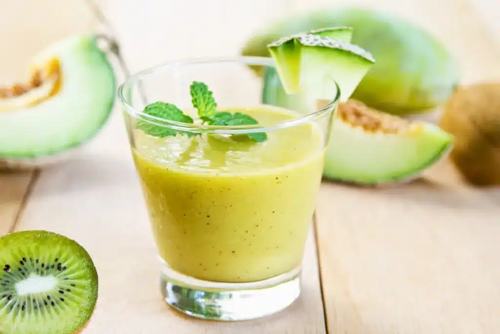 smoothie au melon et kiwi