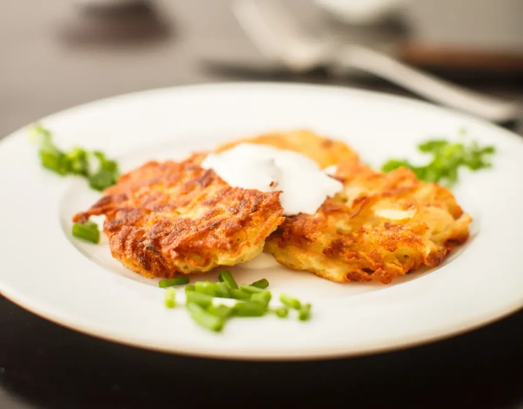 Galettes de pommes de terre râpées à la poêle