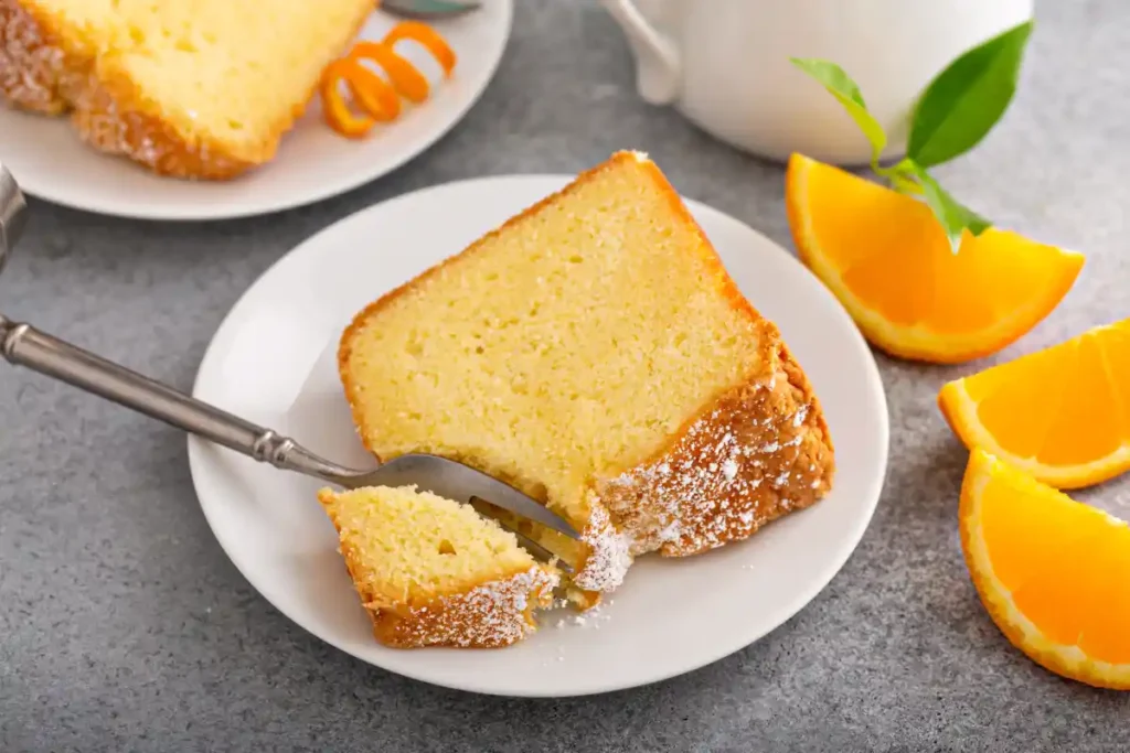 Gâteau à la vanille et orange