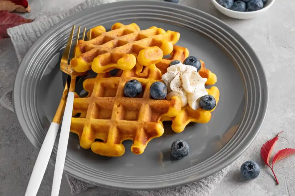 Gaufres à la citrouille épicées