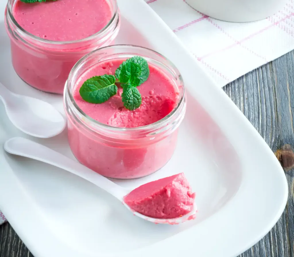 Mousse aux fraises en verrines